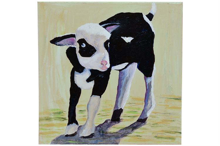 Giclee on Canvas Depicting Calf