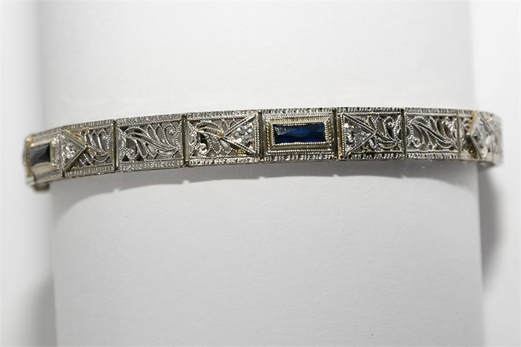 18kwg Vintage Filigree Bracelet