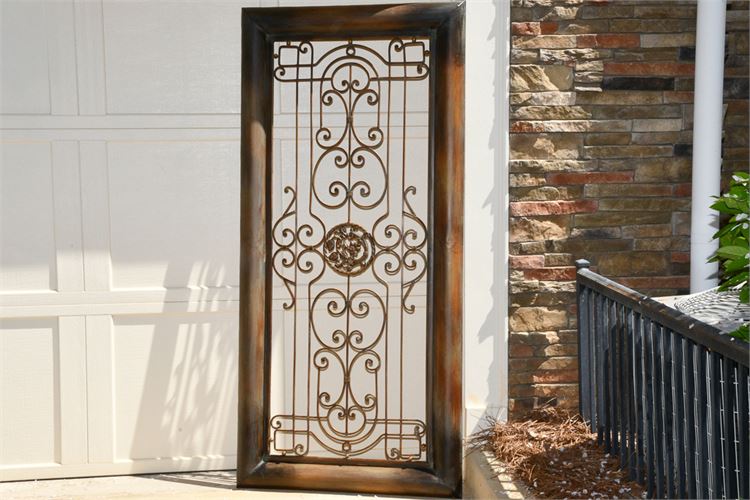 Beaux Arts Style Wrought Iron Door