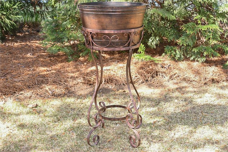 Wrought Iron Jardiniere