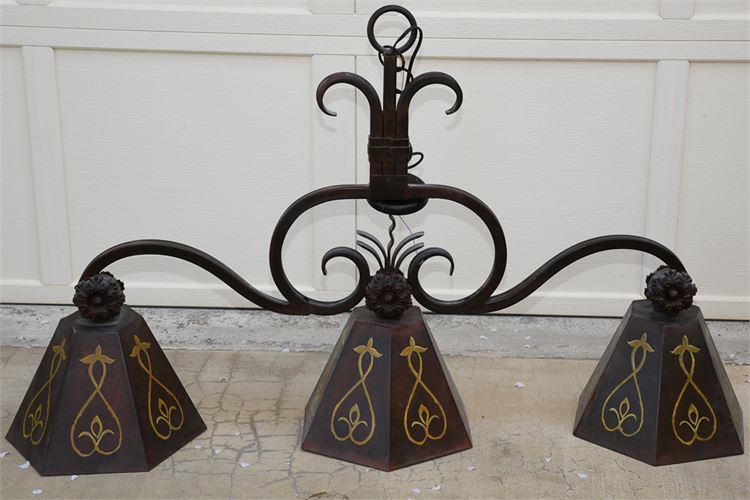 Wrought Iron Billiards Light