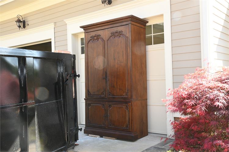 Continental Style Cabinet With bookcase sides or Linen Press by HABERSHAM