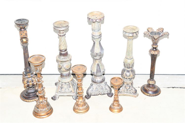 Lot of Decorative Table Top Candlesticks