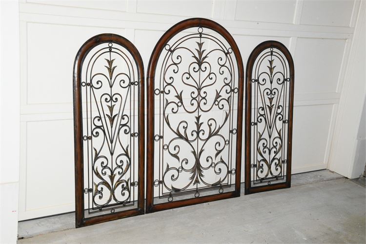 Triptych of Decorative Metalwork