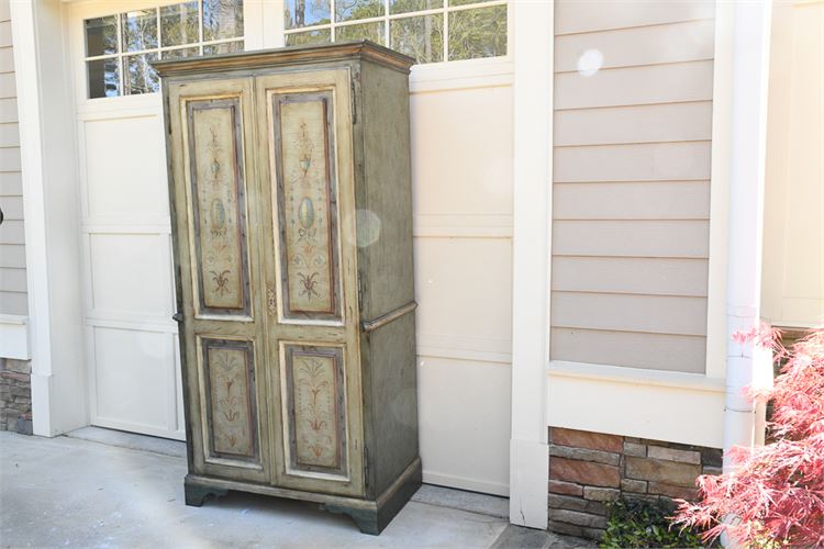 Two (2)  Door Painted Armoire