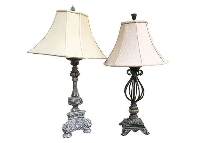 Two (2) Contemporary Decorative Lamps