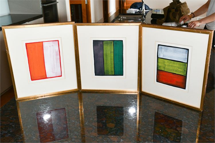 Set of Three (3) Original Watercolors by Christopher Birt (Canadian)