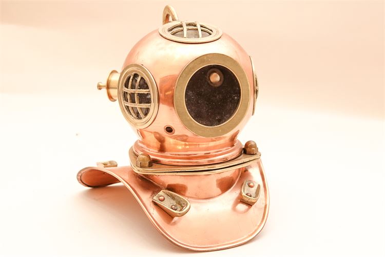 Miniature Copper Diver's Helmet