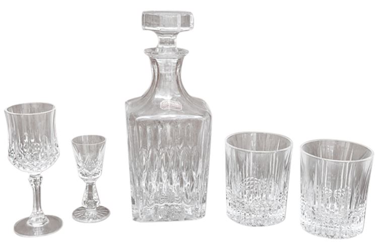 Group Lot of Five (5) WATERFORD etc Cut Crystal Items