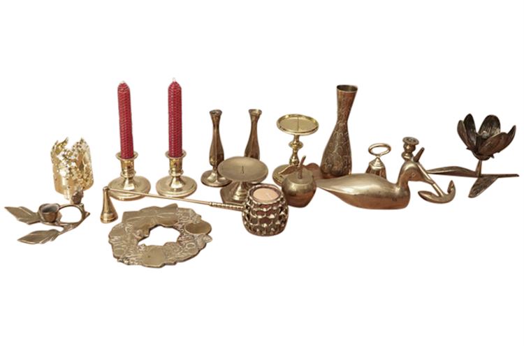 Group Lot of Decorative Brassware