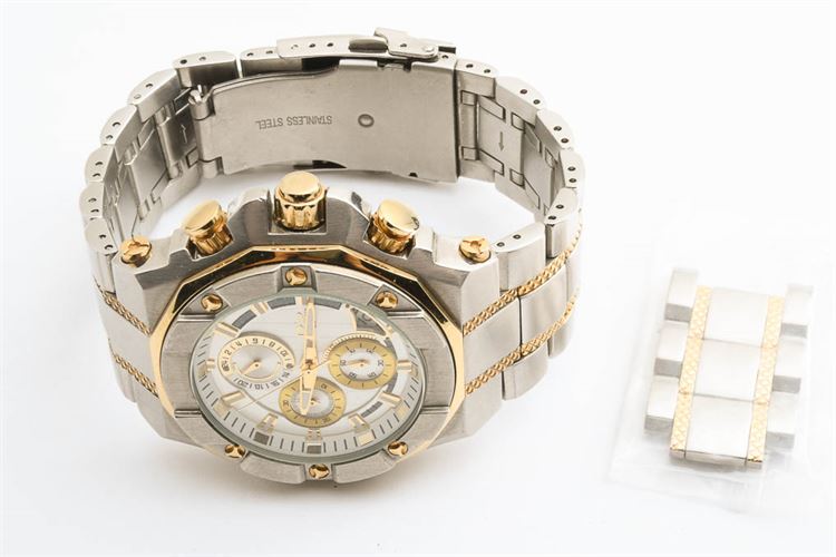 Men's DANIEL STEIGER Phantom RX Two Tone Steel & Gold Chronograph