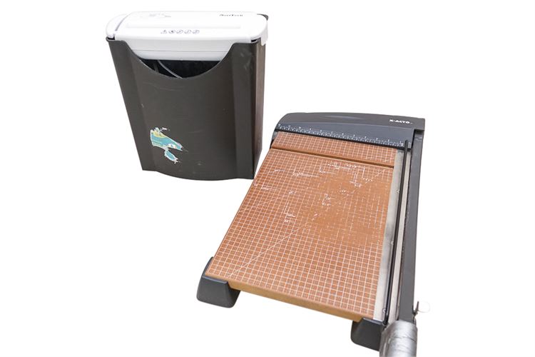 X-acto Paper Cutter & NoviTech Shredder