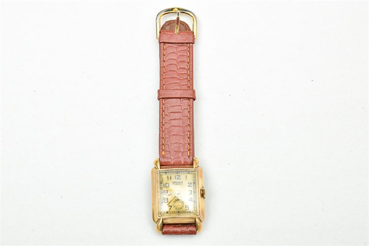 Gold Filled GRUEN CURVEX Precision Wristwatch