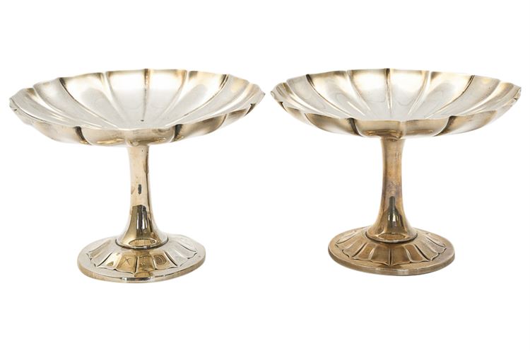 Pair WALLACE Sterling Silver Compotes