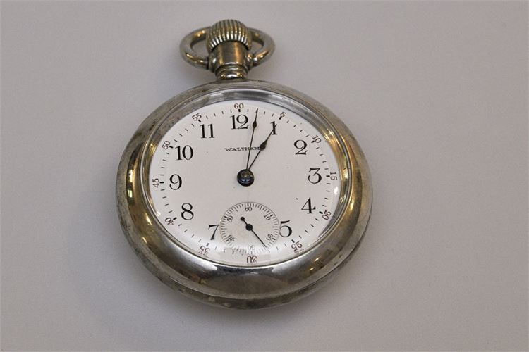 Antique WALTHAM Silver Pocket Watch