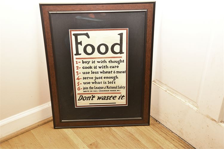 Kitchen Food Framed Poster