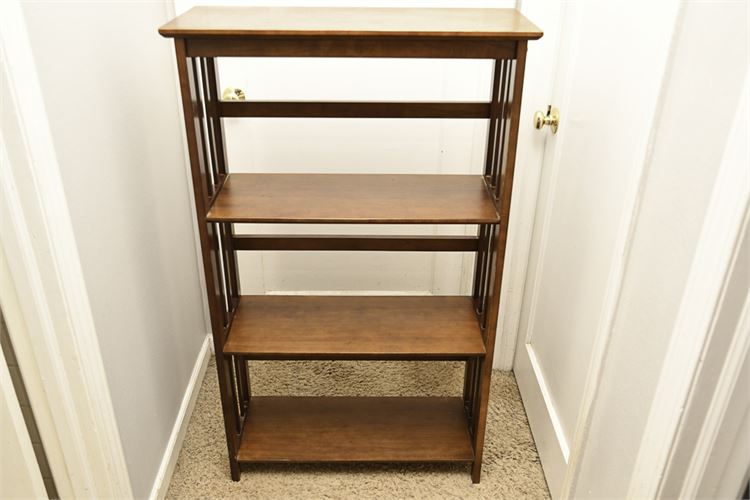 Arts & Crafts Style Wood Shelving Unit