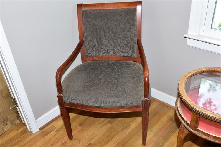 Mahogany Deco Style Armchair