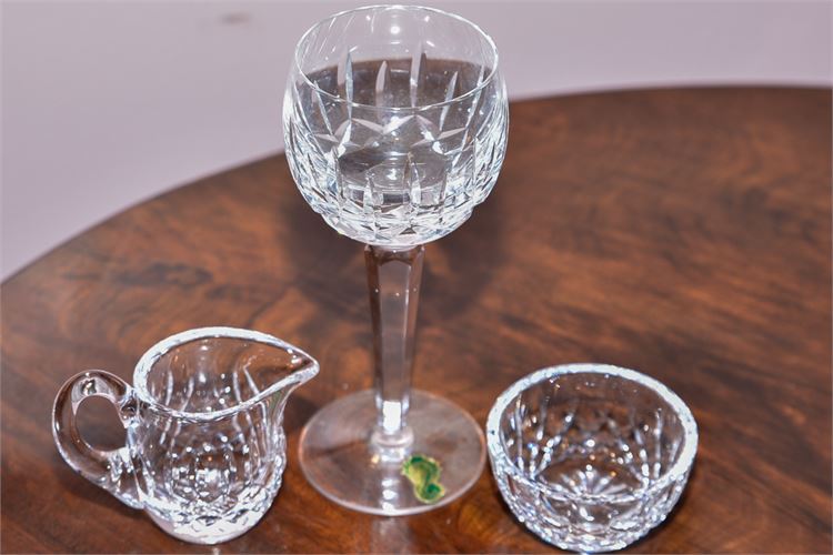 (Three) 3 Piece Lot WATERFORD "Kildare" Pattern Crystal