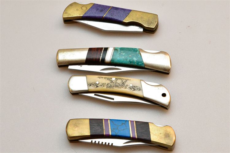 Lot 4 (Four) Folding Pocket Knives