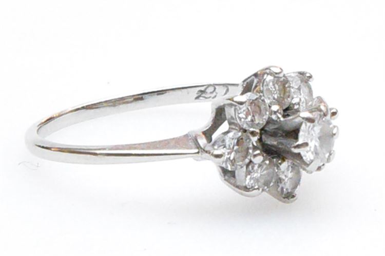 Women's 14K White Gold Cocktail Diamond Ring