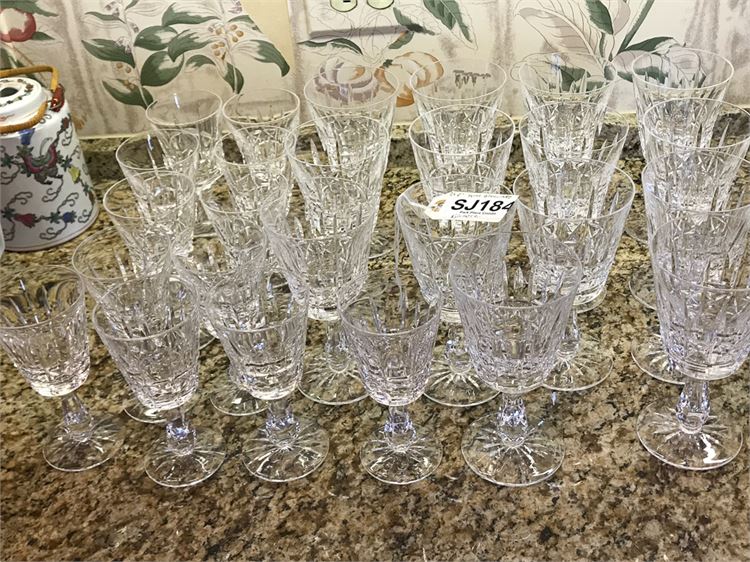 26 Piece WATERFORD "Kylemore" Crystal Wine Glass Lot