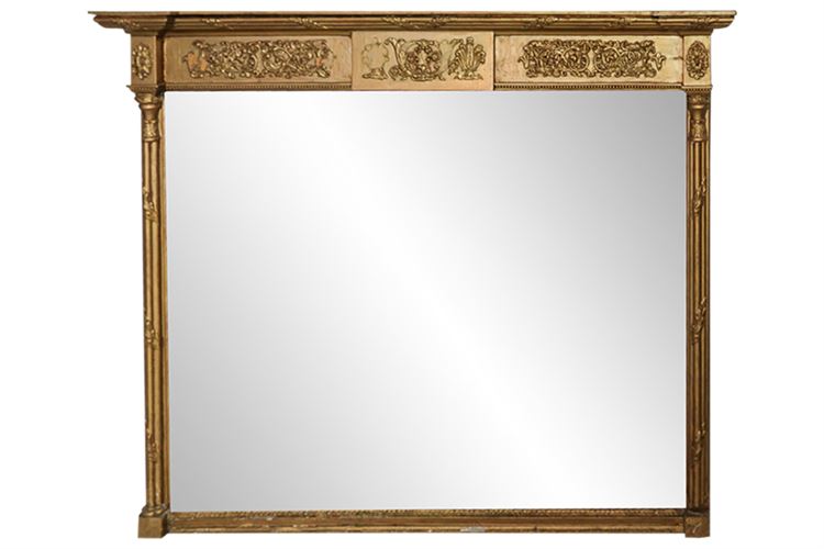 Antique Gilt Finish Wall Mirror