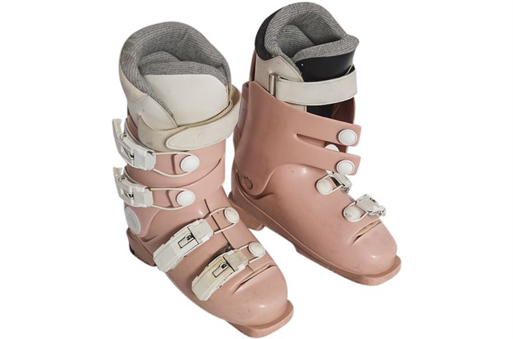 Pair Women's Pink Ski Boots