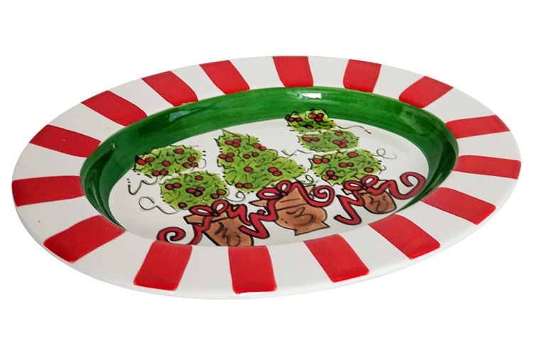 Christmas Design Ceramic Serving Platter