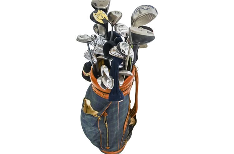 Set of Golf Clubs w/Bag and Extras