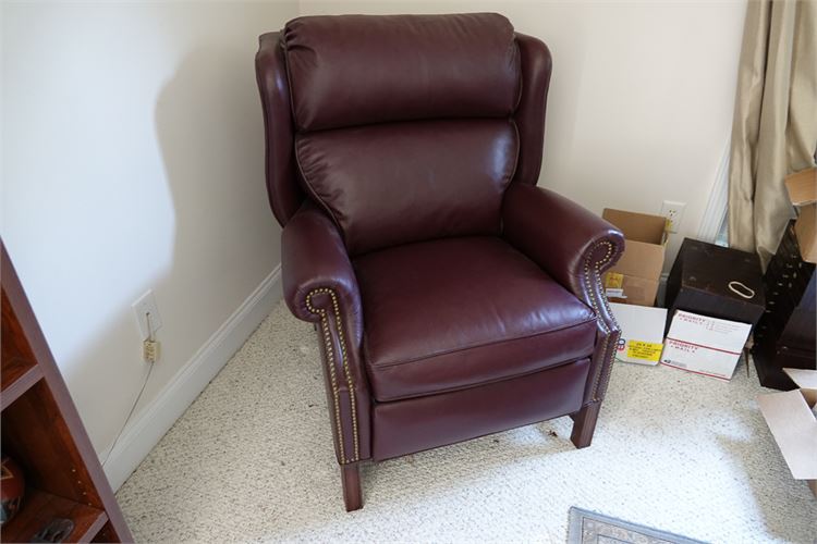 Leather Wing Chair / Recliner by MOTIONCRAFT