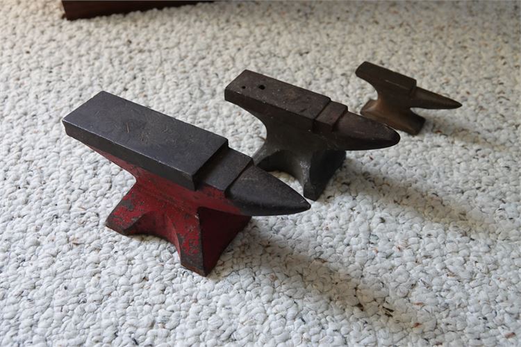 Lot of Three (3) Anvils