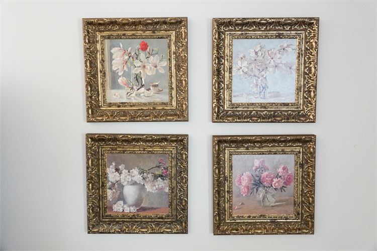 Set of Floral Paintings