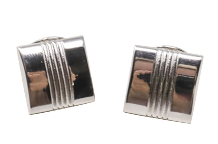 Men's Designer Sterling Silver Cufflinks Set