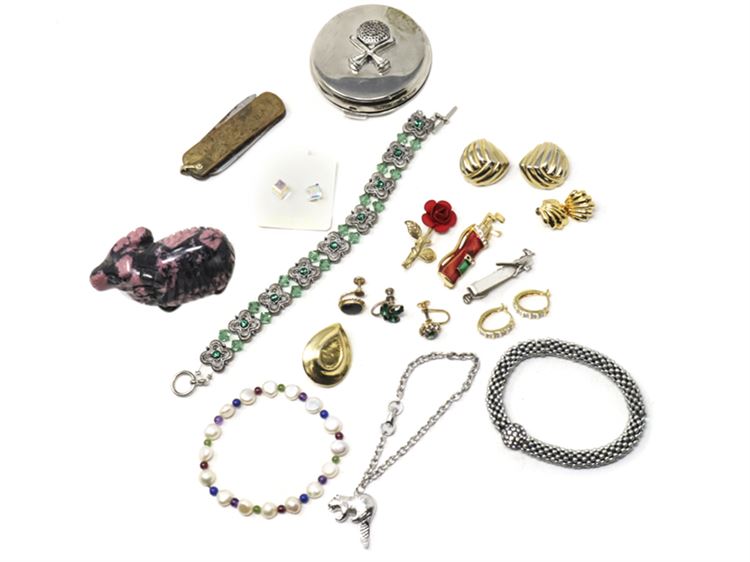 Lot Misc. Costume Jewelry w/Extras