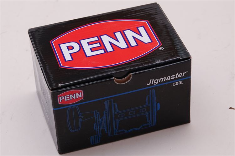 PENN JIGMASTER 500L Bait Casting Fishing Reel w/Box & Paperwork