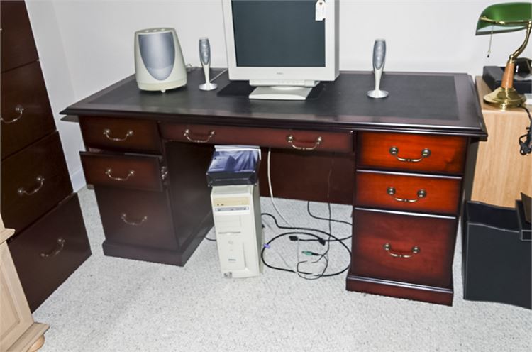 Mahogany Kneehole Desk