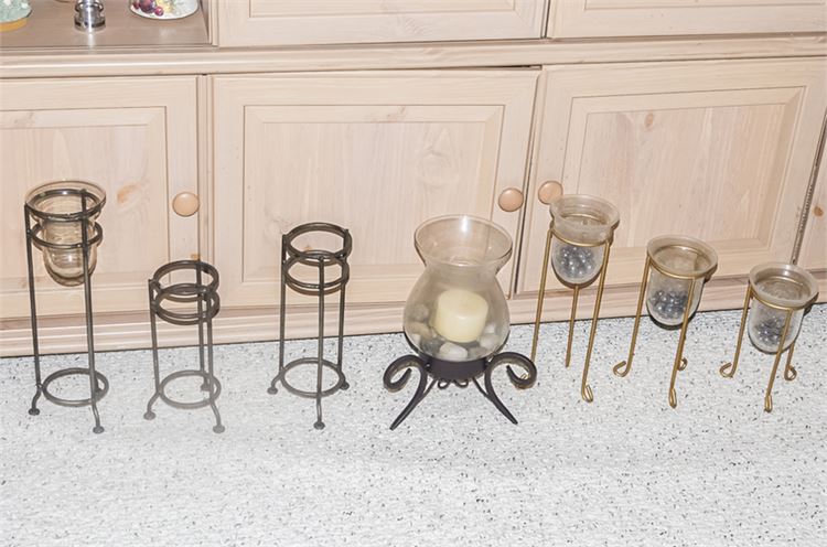 Group Lot of Candle Stands