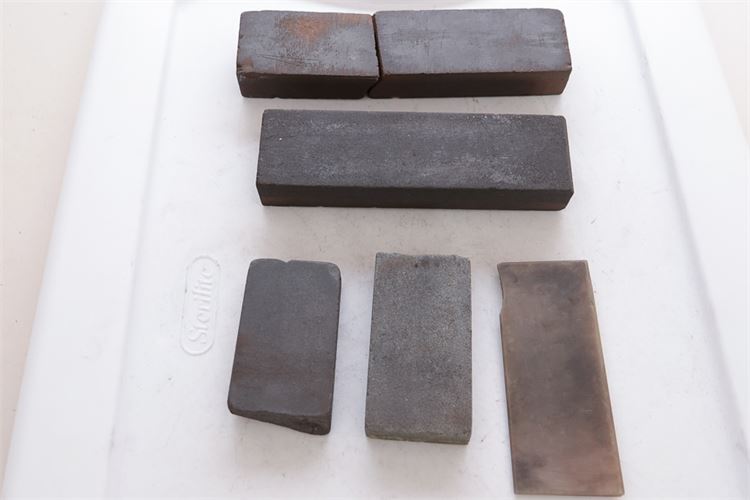 Lot (Six) 6 Sharpening Stones