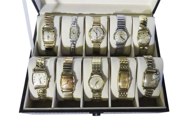 Group Lot of GRUEN and ELGIN Gold Filled Watches