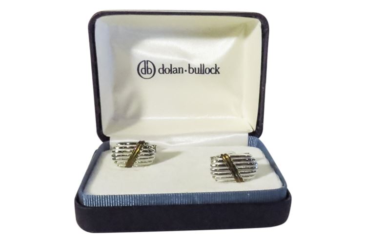 Pair DOLAN BULLOCK Sterling  Silver Cufflinks