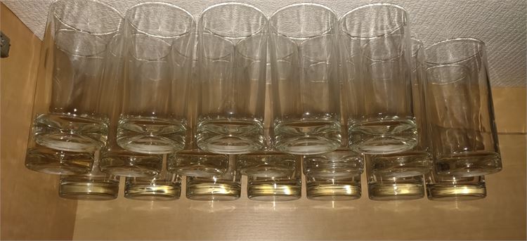 Lot of 19 Drinking Glasses