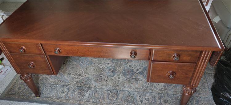 Drop Leaf Edge Office Desk in Empire Style