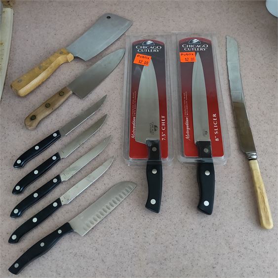 Mixed Lot Chef's Knives