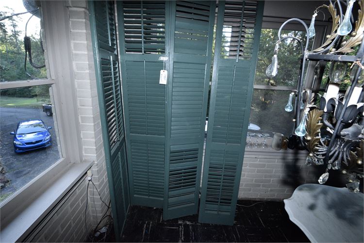 Four Forest Green Shutters