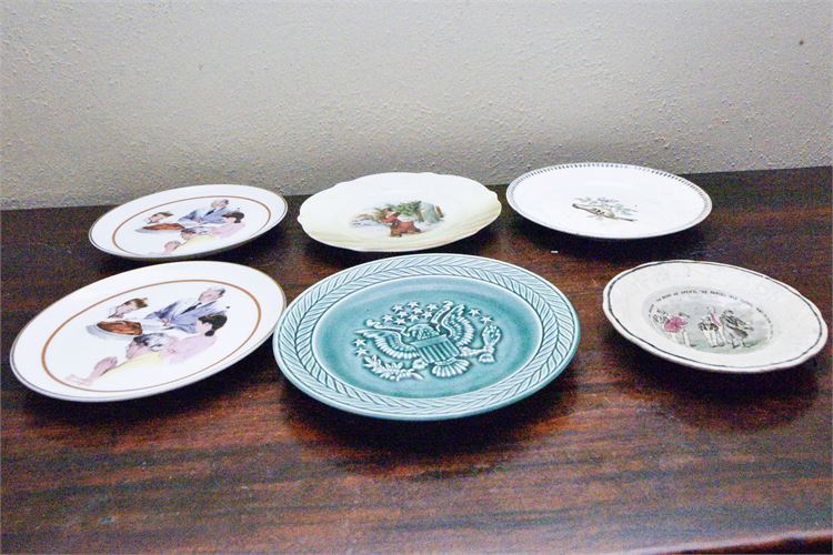 Collectible Dishes Including Norman Rockwell