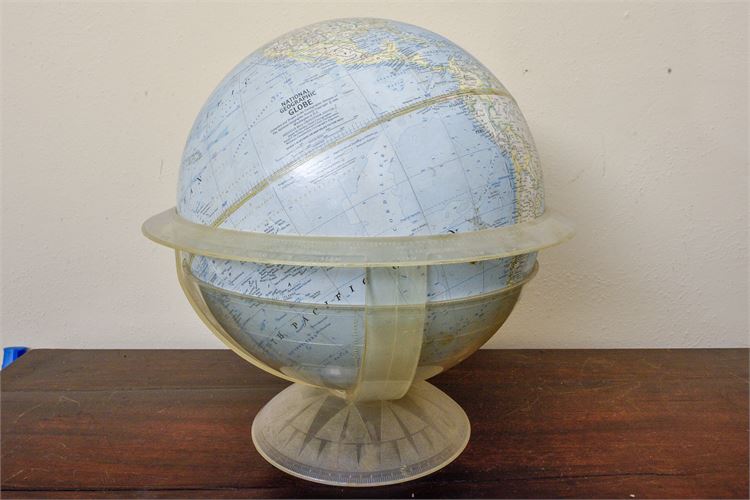 Vintage National Geographic Globe with Stand