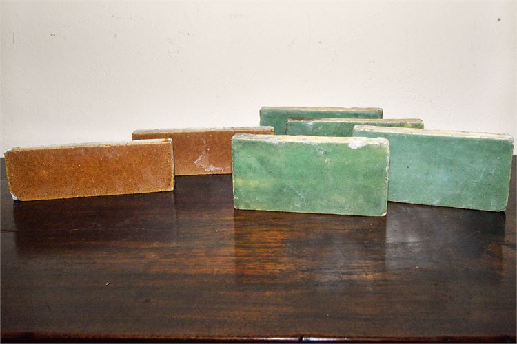 Nice Antique Group of Grueby Arts & Crafts Ceramic Tiles