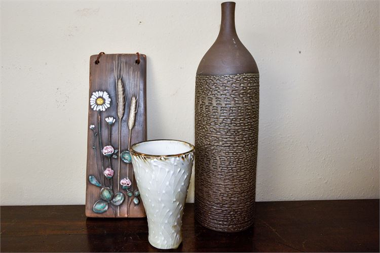 Three Vintage Ceramic Pieces Including Ystad