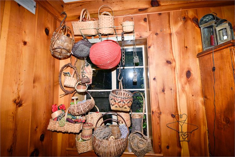 Large Assortment Contemporary & Vintage Country Baskets